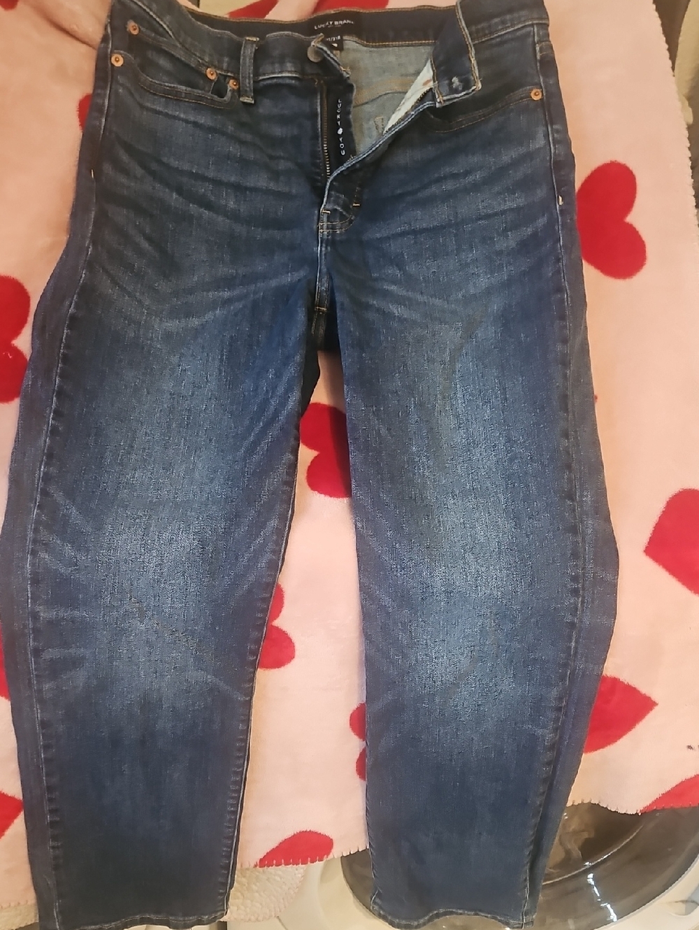 Lucky Brand Women's Straight Jeans in Dark Blue Wash